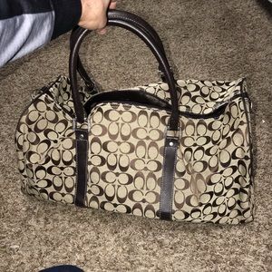 Coach duffel bag travel bag